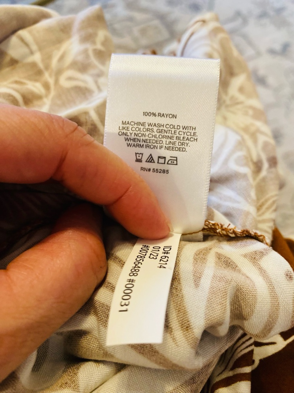 EXPRESS Brown Floral Tropical Halter Maxi Dress Resortwear Vacation - Picture 8 of 8